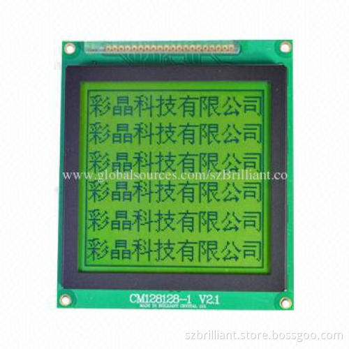 128128 graphic LCD screen support serial parallel interface with LED backlight, STN blue white